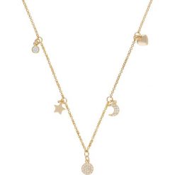 U.S. Polo Assn. Pozłacany naszyjnik z elementami ozdobnymi - dł. 38 cm rozmiar: onesize. Żółte naszyjniki U.S. Polo Assn., z kryształem, metalowe. Za 101.95 zł.