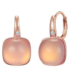 Lulu & Jane Stop metali Zdobienie kryształkami Swarovski® Kolczyki 1 ct Damski. Białe kolczyki Lulu & Jane, pozłacane. Za 259.99 zł.