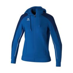 Damska bluza dresowa z kapturem Erima Evo Star. Niebieskie bluzy Erima, bez wzorów, z dresówki, z kapturem. Za 260.00 zł.