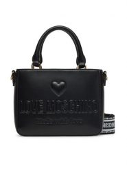LOVE MOSCHINO Torebka JC4218PP0MKF0000 Czarny. Czarne torebki klasyczne Love Moschino, bez wzorów, ze skóry, bez dodatków. Za 479.99 zł.
