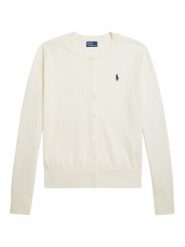 Polo Ralph Lauren Kardigan 211971871003 Écru Slim Fit. Kardigany Polo Ralph Lauren, xs, bez wzorów, z bawełny. Za 859.99 zł.