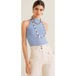 Mango - Top Estody. Topy Mango, l, bez wzorów, z dzianiny, bez kołnierzyka, bez ramiączek. Za 79.90 zł.