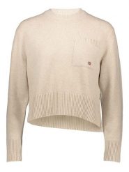 Napapijri Sweter w kolorze beżowym rozmiar: XS. Brązowe swetry Napapijri, xs, bez wzorów, bez ramiączek. Za 215.71 zł.