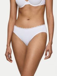 Triumph Figi klasyczne Feel Of Cotton 10224973 Biały. Białe figi Triumph, bez wzorów, z bawełny. Za 29.99 zł.
