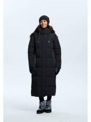 LUHTA Płaszcz zimowy "Heinis" w kolorze czarnym rozmiar: 42. Czarne płaszcze Luhta, na zimę, bez wzorów, z puchu, bez kaptura. Za 587.41 zł.