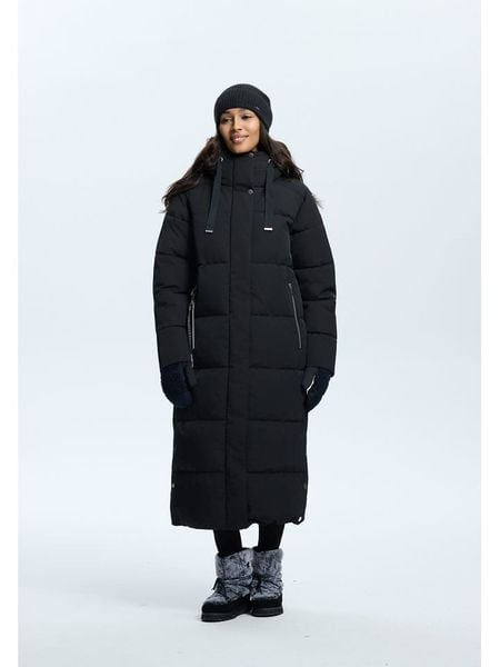LUHTA Płaszcz zimowy "Heinis" w kolorze czarnym rozmiar: 38. Czarne płaszcze Luhta, na zimę, bez wzorów, z puchu, bez kaptura. Za 630.93 zł.