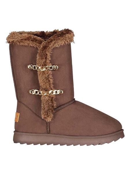 Geographical Norway Kozaki zimowe "Ovassion" w kolorze brązowym rozmiar: 36. Brązowe kozaki Geographical Norway, na zimę, z futra, bez obcasa, bez zapięcia. Za 78.99 zł.