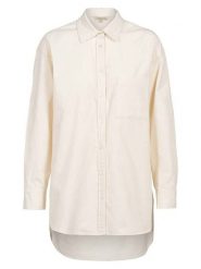 Herrlicher Koszula "Jamina" w kolorze kremowym rozmiar: M. Brązowe koszule Herrlicher, m, bez wzorów, bez kołnierzyka, bez ramiączek. Za 165.99 zł.