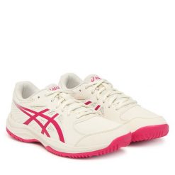 Buty do tenisa Asics. Szare obuwie sportowe Asics, bez zapięcia, tenisowe. Za 299.99 zł.