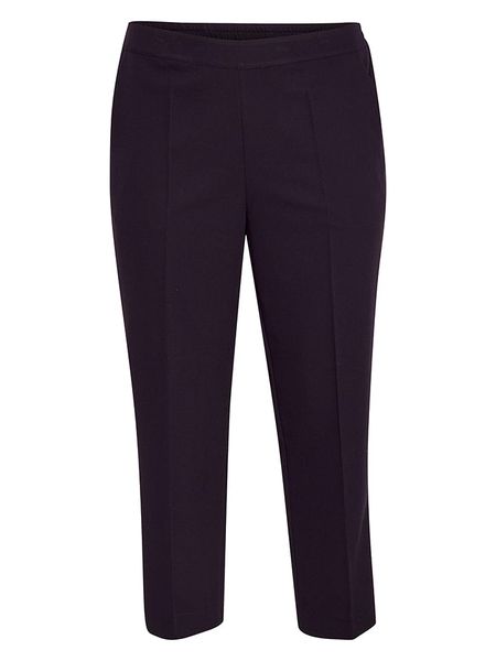 KAFFE curve Spodnie w kolorze fioletowym rozmiar: 52. Różowe spodnie materiałowe KAFFE curve, na co dzień, bez wzorów, z materiału. Za 91.77 zł.