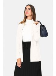 ASSUILI Kardigan w kolorze kremowym rozmiar: 42. Brązowe kardigany Assuili, bez wzorów, z kaszmiru. Za 167.28 zł.