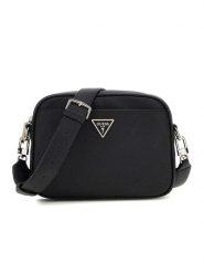 Guess Torebka w kolorze czarnym - 22 x 17 x 5 cm rozmiar: onesize. Czarne torby na ramię Guess, z aplikacjami, z materiału, na ramię, bez dodatków. Za 461.21 zł.