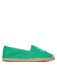 Tommy Hilfiger Espadryle Th Script Summer Espadrille FW0FW09240 Zielony. Zielone espadryle TOMMY HILFIGER, bez wzorów, z materiału, bez obcasa, bez zapięcia. Za 289.99 zł.