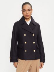 Tommy Hilfiger Kurtka przejściowa WW0WW42632 Granatowy Regular Fit. Niebieskie kurtki TOMMY HILFIGER, bez wzorów, z wełny, bez kaptura. Za 1,359.00 zł.