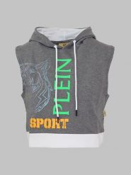 Plein Sport Bluza w kolorze szarym rozmiar: L. Szare bluzy Plein Sport, l, bez wzorów, z bawełny, z kapturem. Za 206.91 zł.
