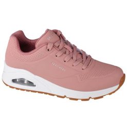 Buty sportowe Sneakersy damskie, Uno-Stand on Air. Czerwone obuwie sportowe Skechers, bez zapięcia, trekkingowe, Skechers Sport. Za 299.99 zł.