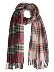 TRAVELIN' Szal w kolorze czerwono-beżowym rozmiar: onesize. Brązowe szaliki Travelin', bez wzorów, z materiału. Za 108.99 zł.