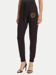 Versace Jeans Couture Spodnie dresowe 78HAAT00 Czarny Regular Fit. Czarne spodnie dresowe Versace Jeans Couture, xs, bez wzorów, z bawełny. Za 599.99 zł.