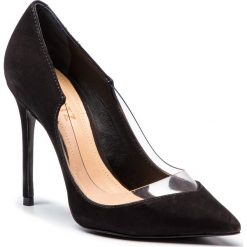 Szpilki SCHUTZ - S 02091 0363 0001 U Black/Transparente. Czarne szpilki Schutz, bez wzorów, ze skóry, bez obcasa, na obcasie, bez zapięcia. W wyprzedaży za 409.00 zł.