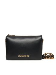 LOVE MOSCHINO Torebka JC4075PP1NLF0000 Czarny. Czarne listonoszki Love Moschino, bez wzorów, ze skóry, bez dodatków. Za 929.99 zł.