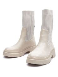 Orsay Sztyblety w kolorze kremowym rozmiar: 39. Brązowe obuwie sportowe Orsay, bez zapięcia. Za 127.35 zł.