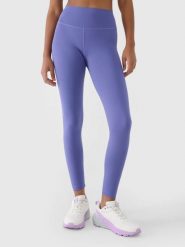 LEGGINSY DAMSKIE 4F DŁUGIE TRENINGOWE SZYBKOSCHNĄCE KOLOR CZARNY. Czarne legginsy 4f, s, bez wzorów, z materiału, na fitness i siłownię. Za 119.99 zł.