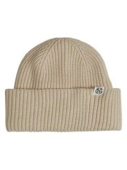 MOSS COPENHAGEN Czapka "Galine" w kolorze kremowym rozmiar: onesize. Brązowe czapki Moss Copenhagen, bez wzorów, z materiału. Za 69.99 zł.