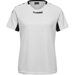 Koszulka sportowa z krótkim rękawem damska Hummel Core Team Jersey Woman S/S. Białe koszulki sportowe Hummel, bez wzorów, z jersey, bez ramiączek, do piłki nożnej. Za 37.00 zł.