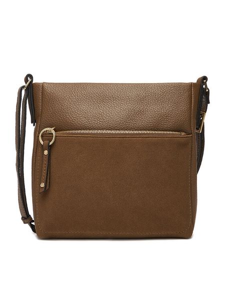 Lasocki Torebka C-LSK-K-062-06 Brązowy. Brązowe listonoszki Lasocki, bez wzorów, z tworzywa sztucznego, bez dodatków. Za 169.99 zł.