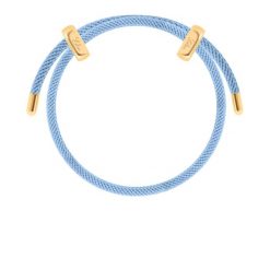 Bransoletka Liana, pozłacana w kolorze jasnoniebieskim. Niebieskie bransoletki Lilou, pozłacane. Za 139.00 zł.