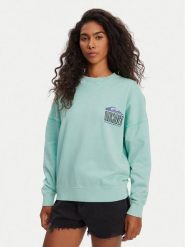Quiksilver Bluza EQWFT03179 Turkusowy Oversize. Niebieskie bluzy Quiksilver, m, bez wzorów, z bawełny, bez kaptura. Za 209.99 zł.