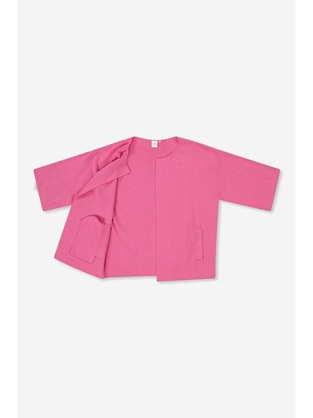 Josephine & Co Kardigan "Jasmijn" w kolorze różowym rozmiar: XL. Różowe kardigany Josephine & Co, xl, bez wzorów, z wełny. Za 187.07 zł.