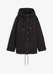 Ciepła parka. Zielone parki bonprix, bez kaptura. Za 169.99 zł.