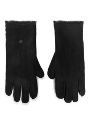 EMU Australia Rękawiczki Damskie Beech Forest Gloves Czarny. Czarne rękawiczki EMU Australia, bez wzorów, ze skóry. Za 499.00 zł.