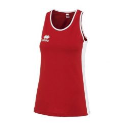 Damski tank top Errea Rachele. Białe topy ERREA, bez wzorów, bez kołnierzyka, bez ramiączek. W wyprzedaży za 111.00 zł.