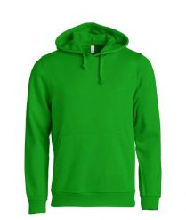 Clique Basic Hoody bluza z kapturem unisex, materiał odporny na piling – apple. Zielone bluzy CLIQUE, uniwersalny, bez wzorów, z bawełny, z kapturem. Za 173.55 zł.