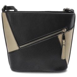 Czarna Torebka Damska Ilf Klasyczna Listonoszka. Czarne listonoszki ILF, z aplikacjami, ze skóry ekologicznej, bez dodatków. Za 79.99 zł.