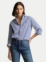 Polo Ralph Lauren Koszula 211910743020 Niebieski Regular Fit. Niebieskie koszule Polo Ralph Lauren, l, bez wzorów, z bawełny, bez kołnierzyka, bez ramiączek. Za 859.99 zł.