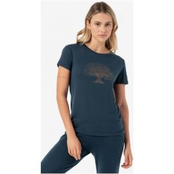 Koszulka z krótkim rękawkiem damska SUPER.NATURAL Tree Of Knowledge Tee. Niebieskie koszulki sportowe super.natural, bez wzorów, bez ramiączek. Za 249.99 zł.