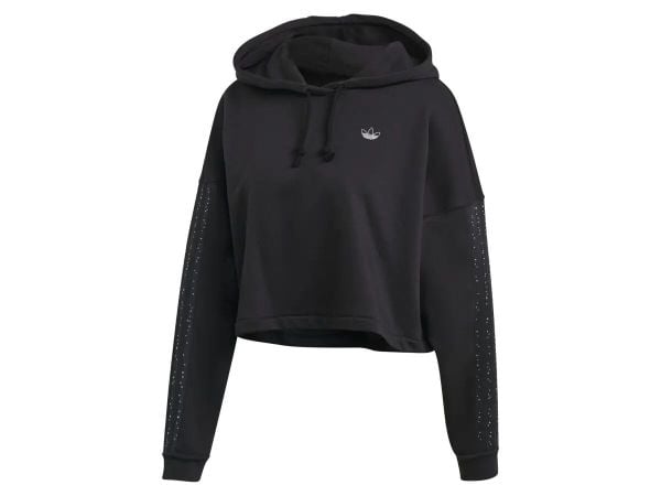 Bluza damska ADIDAS BB CP HOODIE 46. Czarne bluzy Adidas, na lato, s, bez wzorów, z bawełny, bez kaptura. Za 249.00 zł.