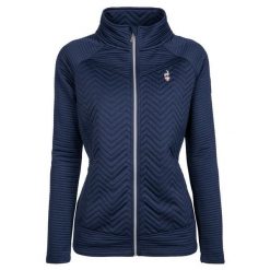 Bluza turystyczna polarowa damska AULP SIMIX trekkingowa na zamek. Niebieskie bluzy Aulp, na jesień, m, bez wzorów, z dzianiny, bez kaptura. Za 329.99 zł.