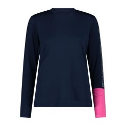 Koszulka rowerowa damska CMP. Niebieskie koszulki sportowe CMP, bez wzorów, bez ramiączek. W wyprzedaży za 139.99 zł.