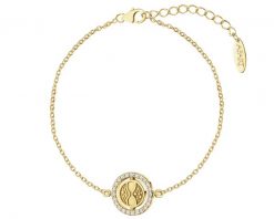 Bransoletka srebrna z cyrkoniami - Harry Potter, zmieniacz czasu, Warner Bros. Discovery. Szare bransoletki Apart, z cyrkonią, pozłacane. Za 259.00 zł.