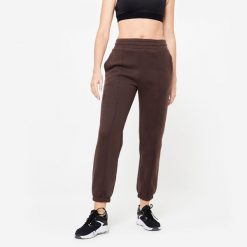 Spodnie dresowe damskie Domyos Gym & Pilates. Spodnie dresowe DOMYOS, s, bez wzorów, z bawełny. W wyprzedaży za 79.99 zł.