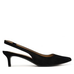 Szpilki LAUREN RALPH LAUREN. Czarne szpilki Lauren Ralph Lauren, bez wzorów, bez obcasa, na szpilce, bez zapięcia. Za 689.99 zł.