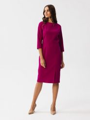 Stylove Sukienka w kolorze różowym rozmiar: S. Różowe sukienki Stylove, na co dzień, s, bez wzorów, bez kołnierzyka, bez ramiączek, midi, proste. Za 261.95 zł.