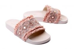 BRENDA ZARO MULE4 pink, klapki damskie. Czerwone klapki Brenda Zaro, bez wzorów, bez obcasa. Za 194.90 zł.