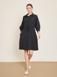 BGN Sukienka w kolorze czarnym rozmiar: 34. Czarne sukienki BGN, na imprezę, bez wzorów, bez kołnierzyka, bez ramiączek, midi. Za 143.99 zł.