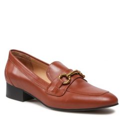 Lordsy Gino Rossi. Brązowe lordsy Gino Rossi, bez wzorów, bez obcasa, bez zapięcia. Za 349.99 zł.