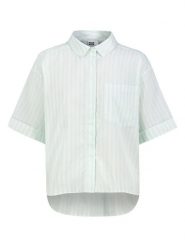 Sublevel Bluzka w kolorze biało-miętowym rozmiar: L. Zielone bluzki Sublevel, l, bez wzorów, z bawełny, z asymetrycznym kołnierzem, bez ramiączek. Za 104.99 zł.